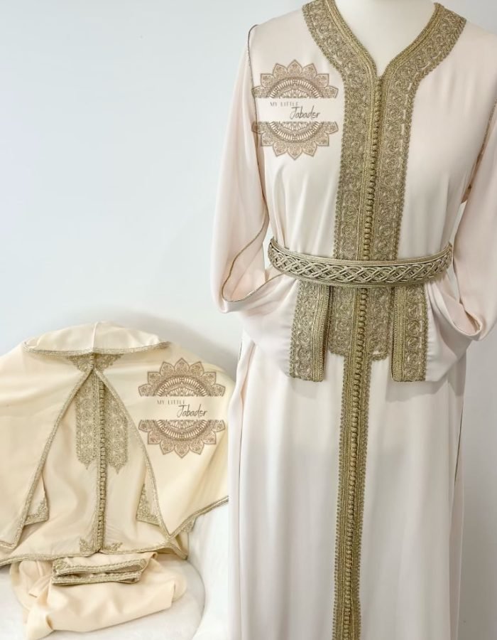 Caftan Beige et Dorée